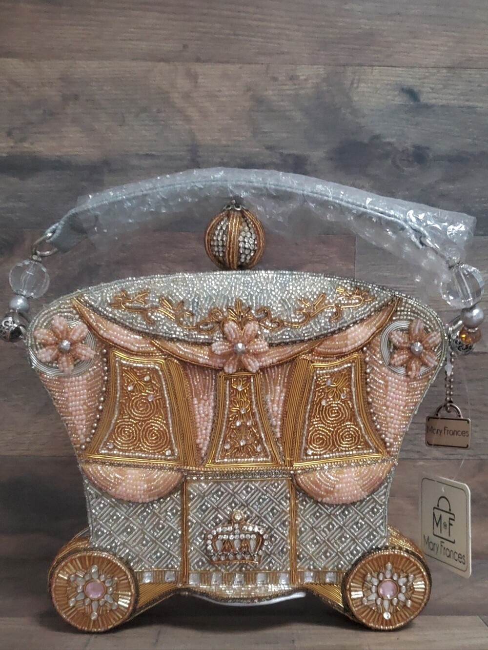 Mary Frances Royal Ride  Beaded Carriage Bag Nwt-